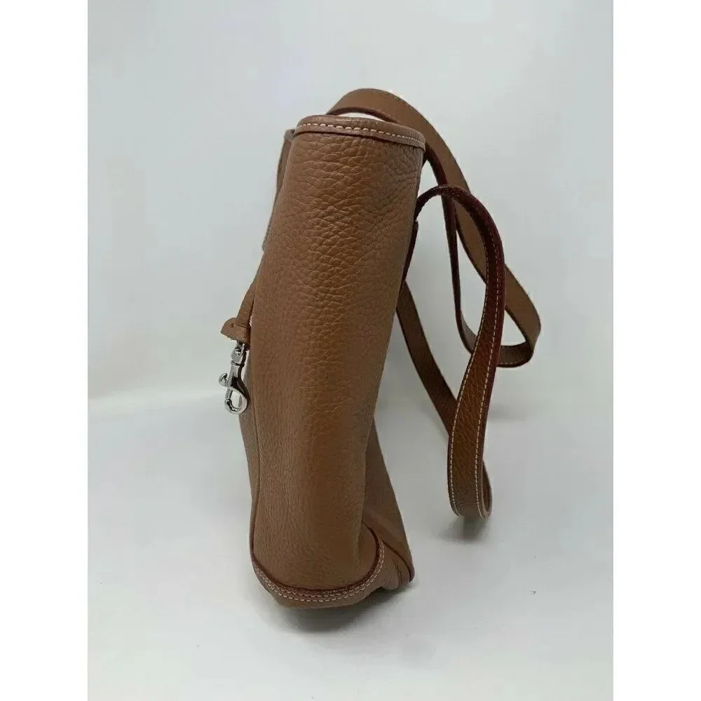 Dooney & Bourke Brown Pebble Leather Shoulder Bag